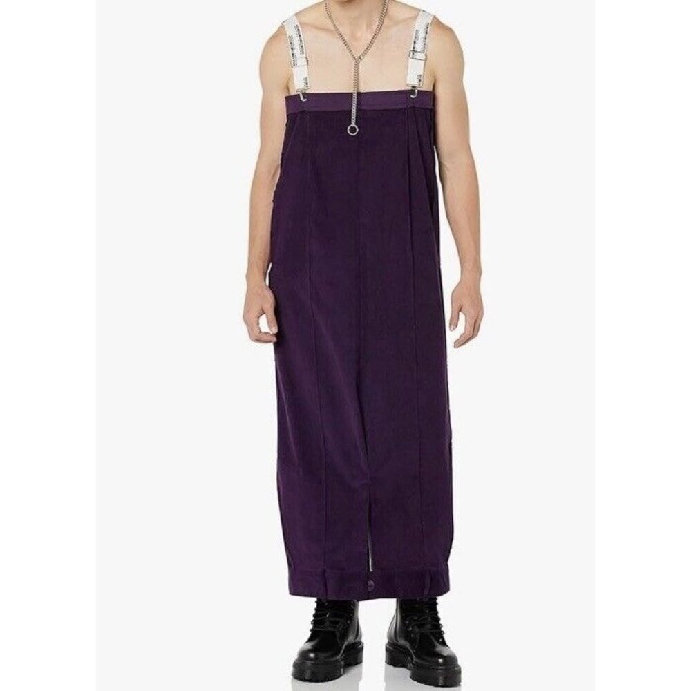 NEW MAISON BLANCHE ALL GENDER Upside Down Dress Pant Sz 5 Corduroy Purple Unisex
